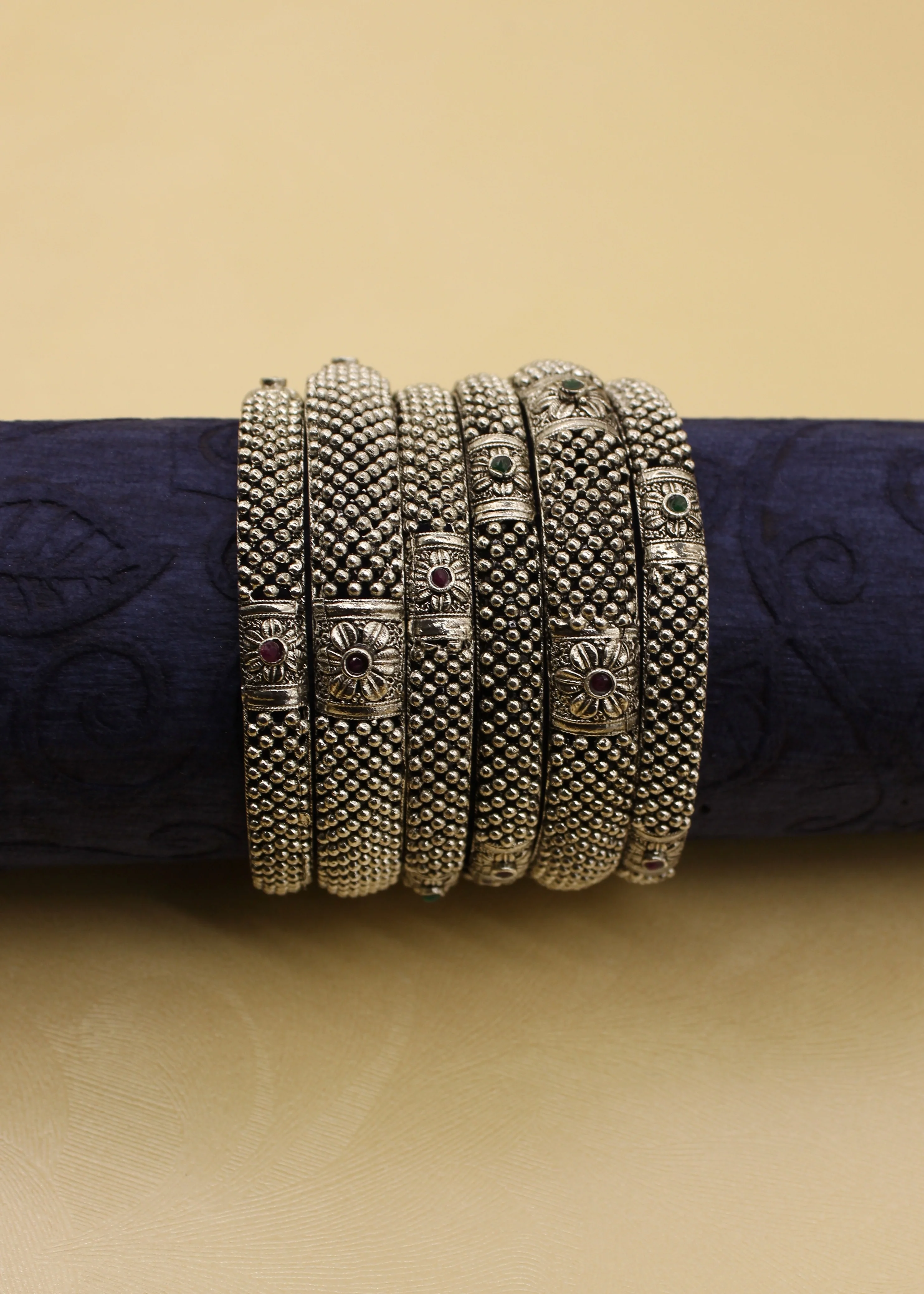 CLASSY OXIDISED BEADS BANGLES