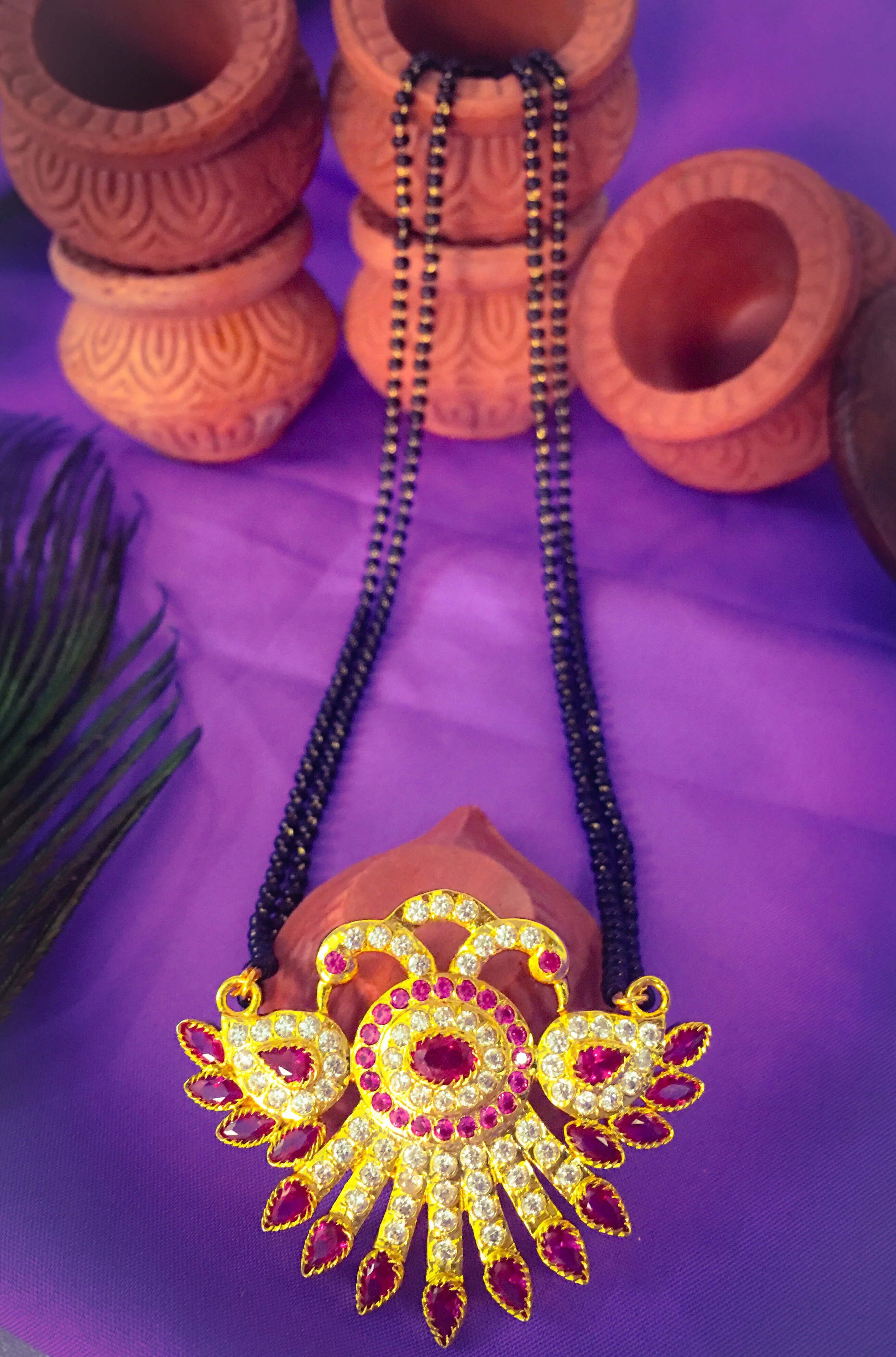PEACOCK PAIR MANGALSUTRA - Image 5