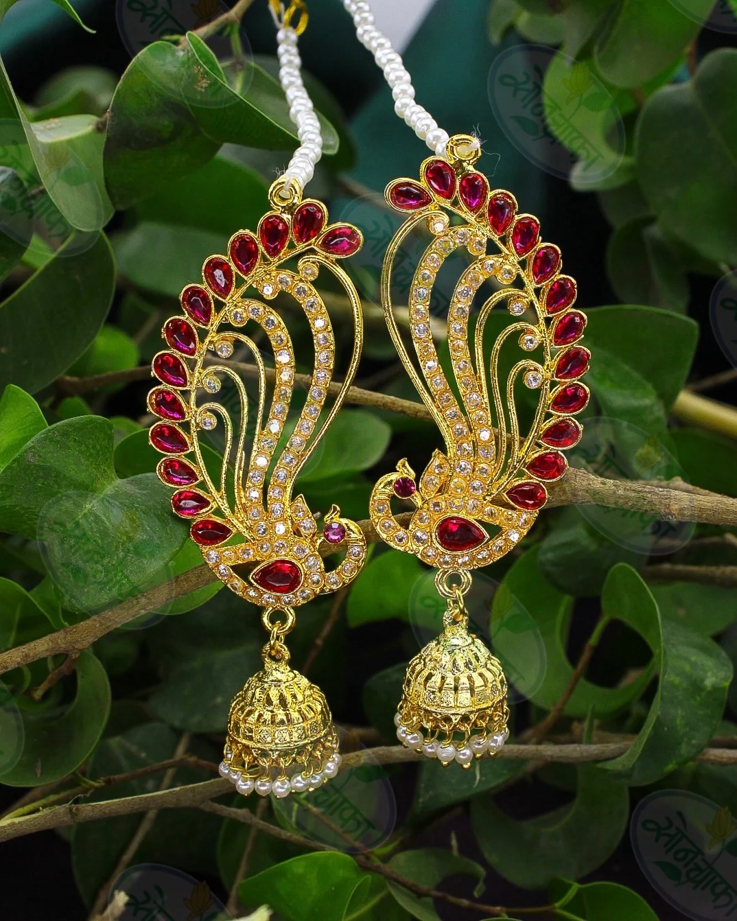 GRACEFUL PEACOCK EAR-CUFFS - Image 3