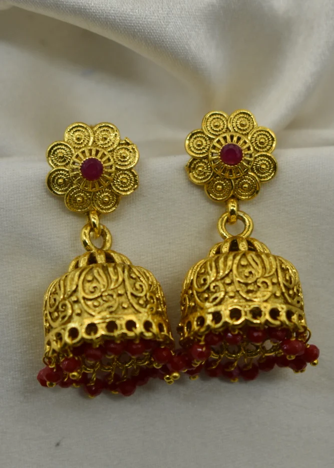 FLORET JHUMKI EARRINGS - Image 2