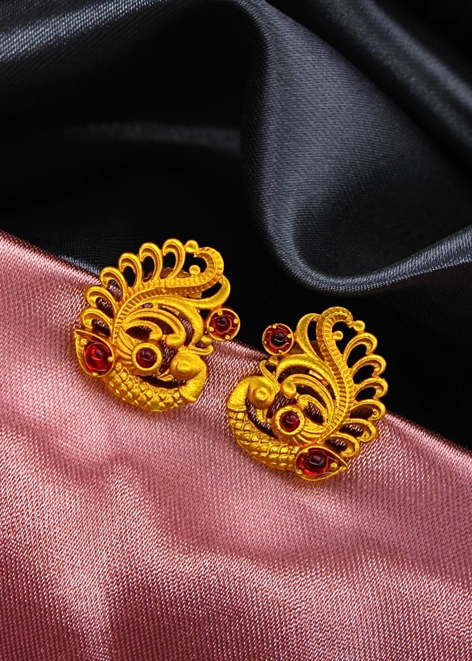 STYLISH PEACOCK DESIGN EARRINGS - Image 2