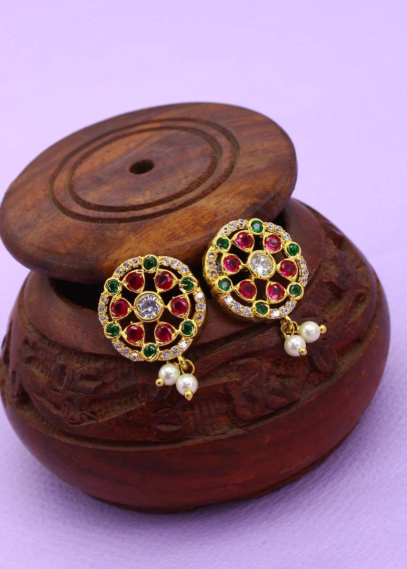 PEARL BEADS STUD - Image 3