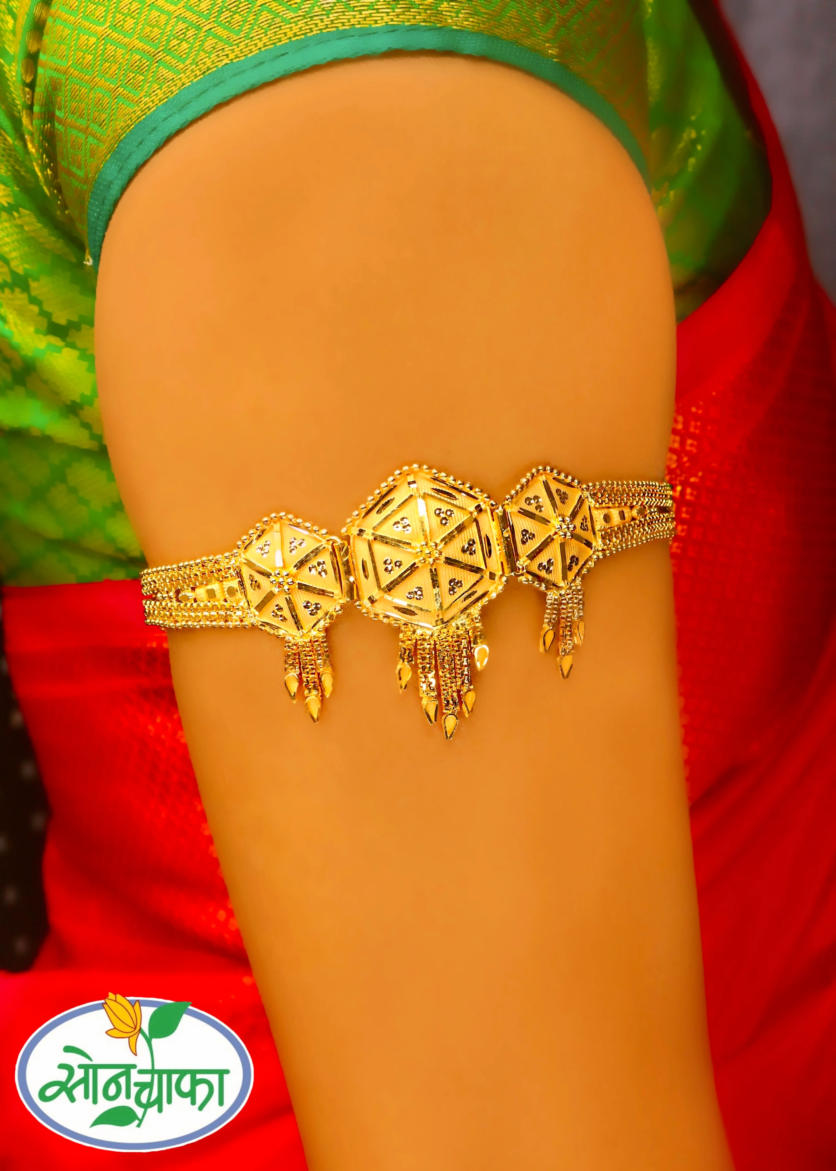 FANCY DESIGNER GOLD PLATED WAKI