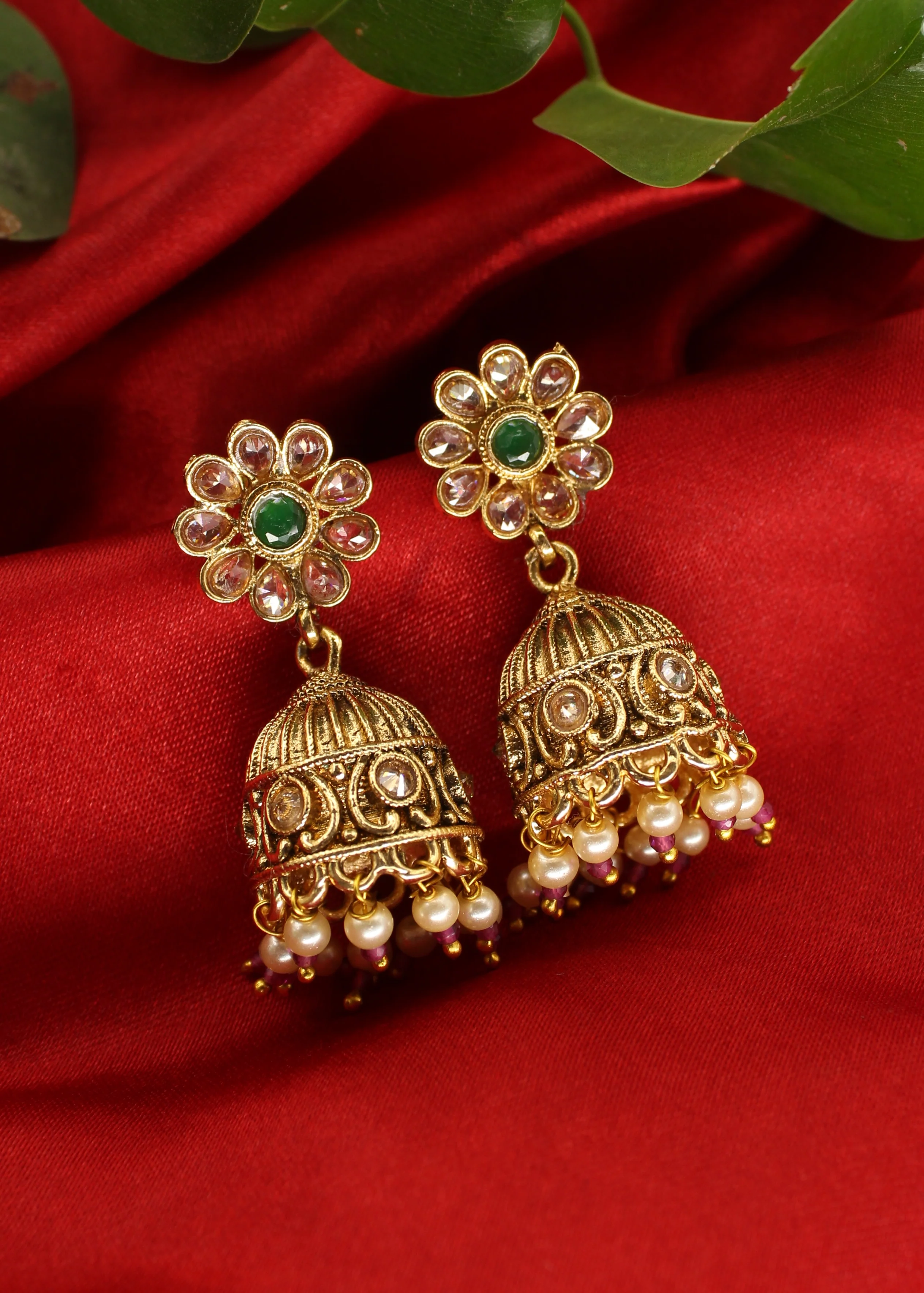 CLASSY FLORAL JHUMKI - Image 11