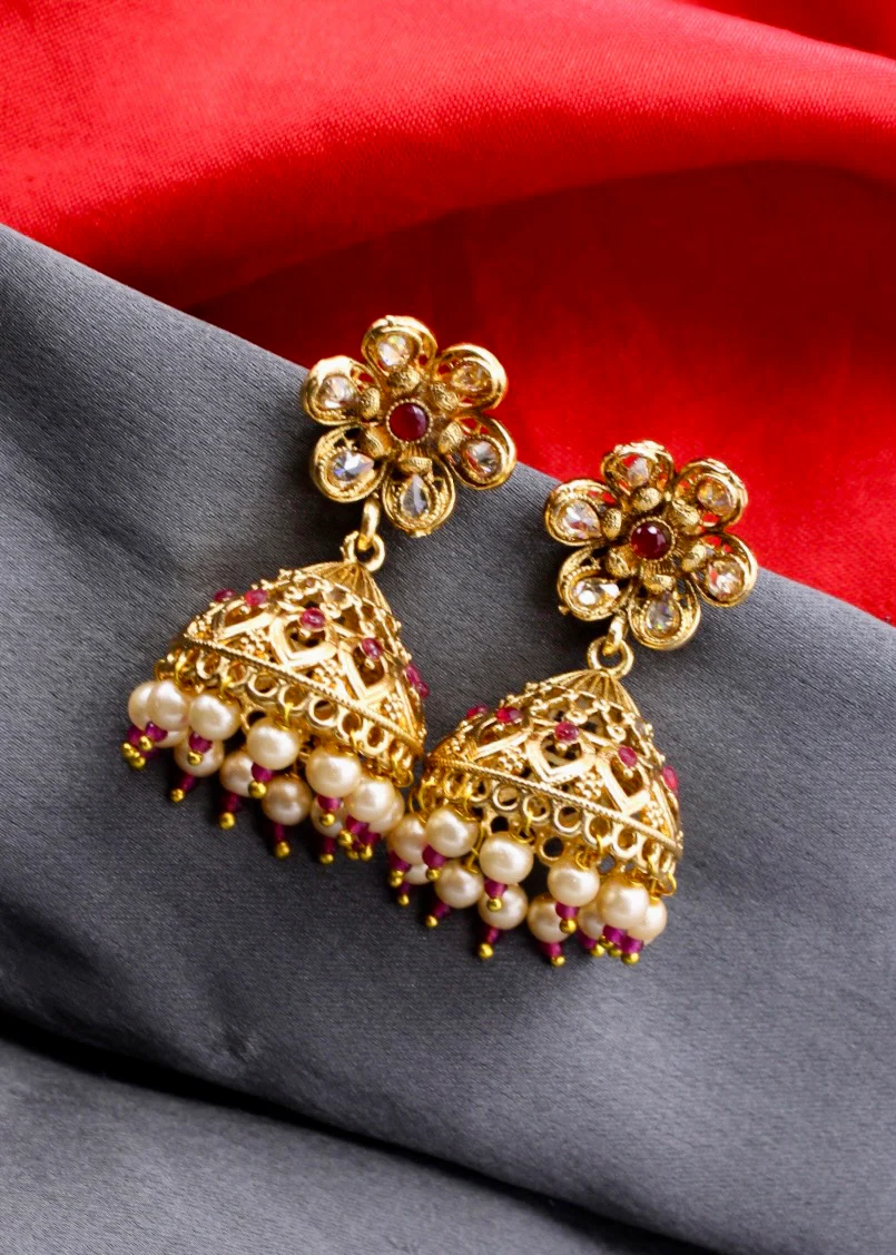 FANCY FLORET JHUMKI - Image 5