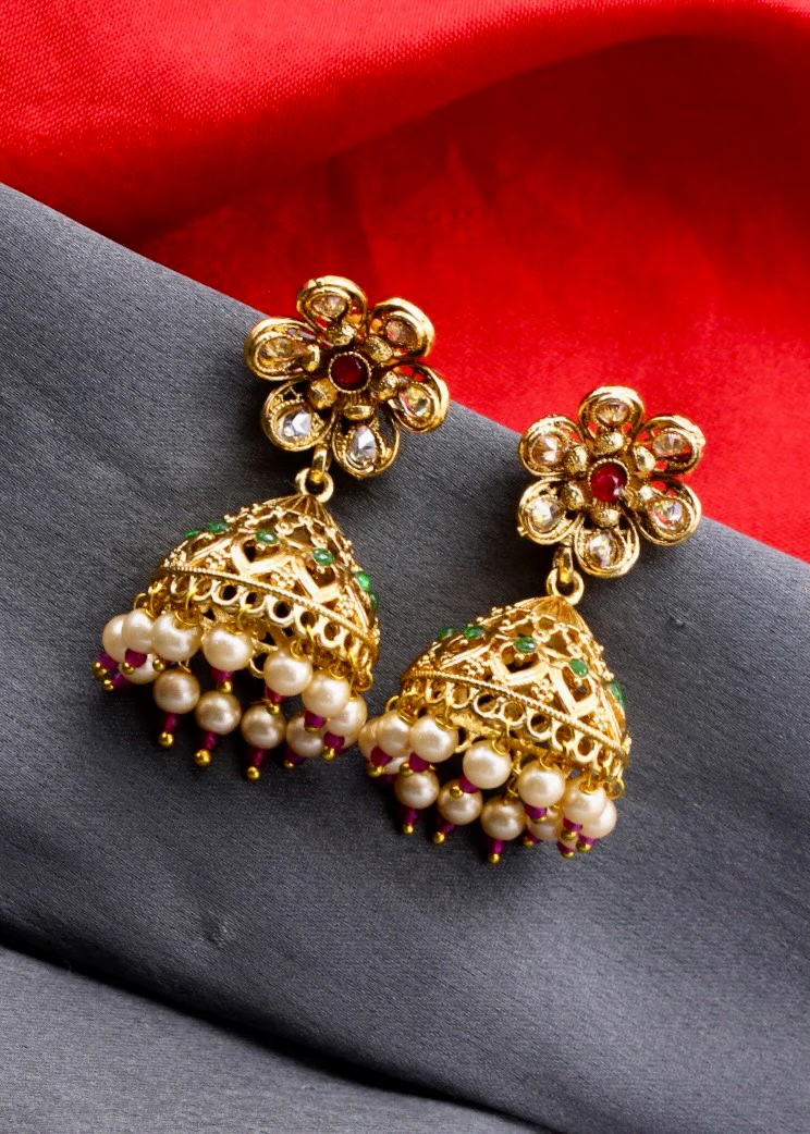 FANCY FLORET JHUMKI - Image 7